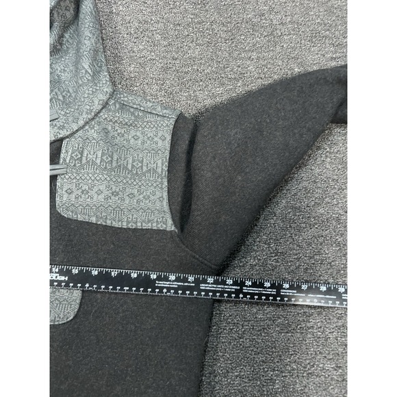 Patagonia Better Sweater Icelandic Coat Women's XL Black Aztec Toggles Duffle - Picture 11 of 11